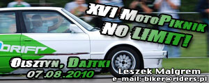XVI Moto-Piknik Olsztyn - Lotnisko Dajtki NO LIMIT!