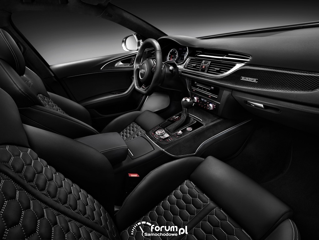 Audi RS 6 Avant quattro, wnętrze, przednie siedzenia, 2013