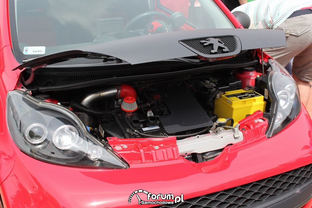 Peugeot 107 RC, prżód, silnik