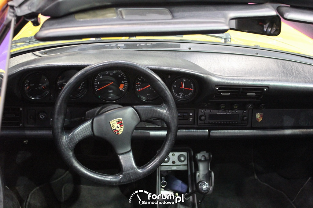 Porsche 911 targa, Gmodel, wnętrze, deska rozdzielcza