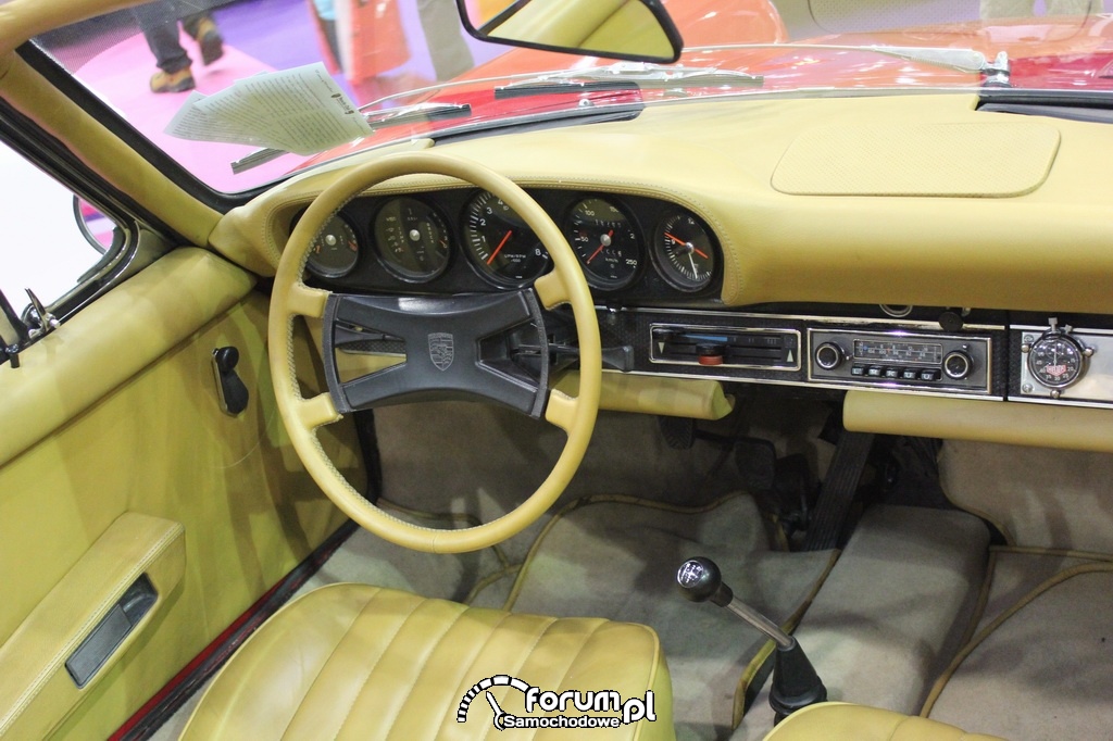 Porsche 911 targa, wnętrze, deska rozdzielcza