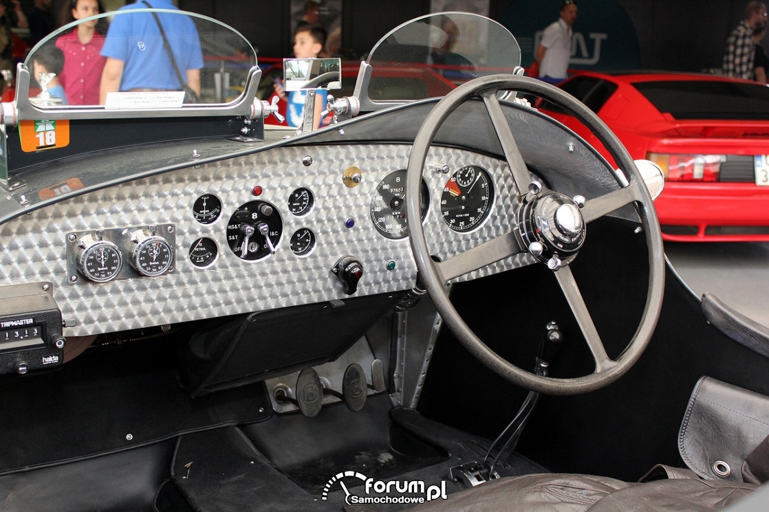 Bentley 3.5 L Sports, 1936 rok, deska rozdzielcza, zegary