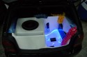 VW Golf IV, zabudowa bagażnika Car audio, podświetlenie LED