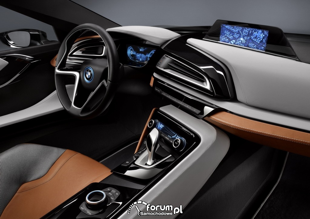 BMW i8 Concept Spyder, wnętrze