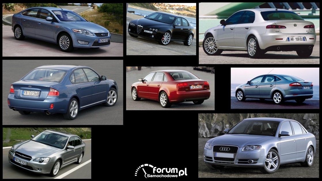 Porównanie Alfa Romeo 159, Audi A4 B7, Ford Mondeo mk4