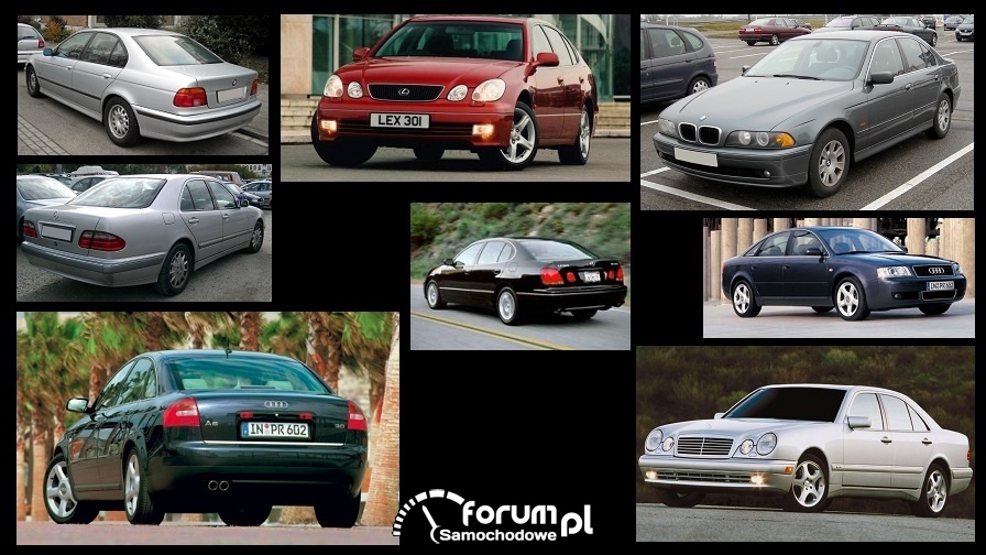 Porównanie: Audi A6 C5, BMW 5 e39, Lexus GS 300 mk2, Mercedes E w210