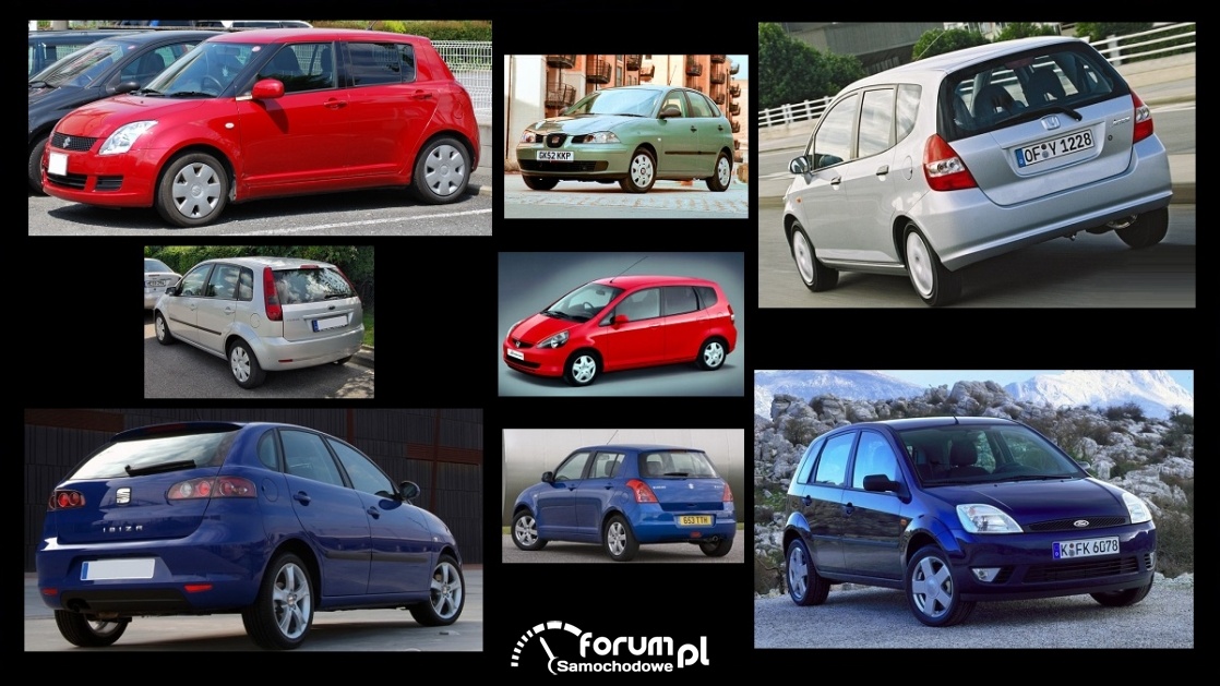 Porównanie: Ford Fiesta IV, Honda Jazz II, Seat Ibiza III, Suzuki Swift III