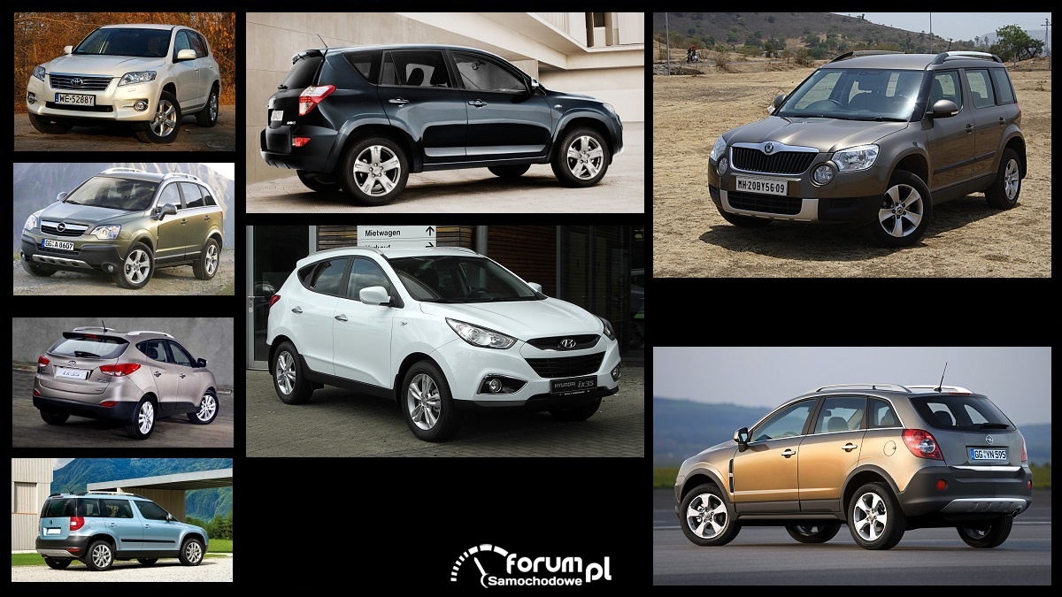 Porównanie Hyundai ix35, Opel Antara, Skoda Yeti, Toyota
