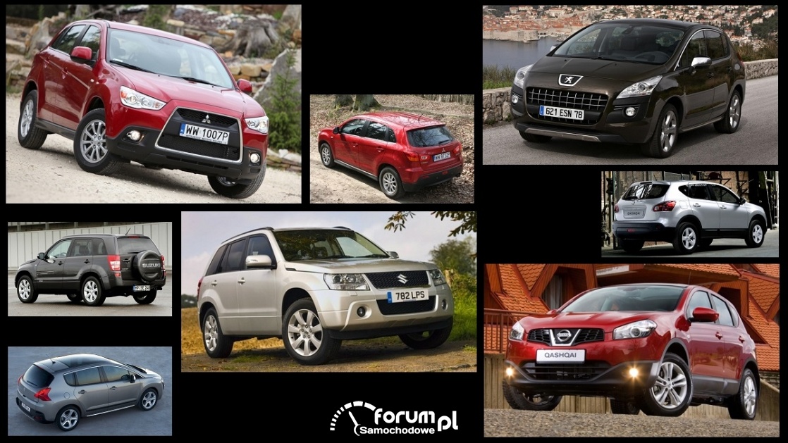 Porównanie: Mitsubishi ASX, Nissan Qashqai I, Peugeot 3008 I, Suzuki Grand Vitara II