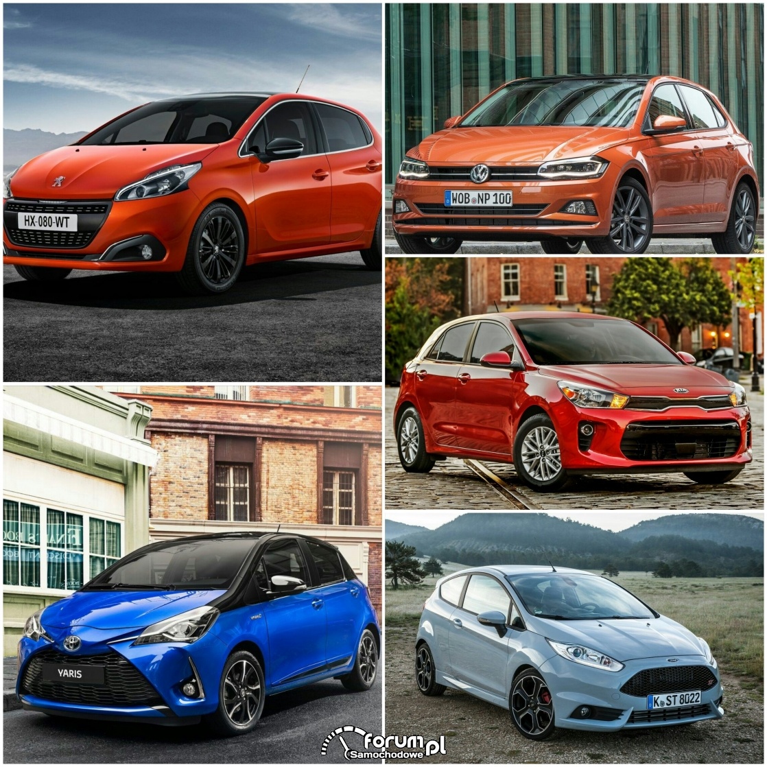 Toyota Yaris, Peugeot 208, Ford Fiesta, VW Polo, Kia Rio