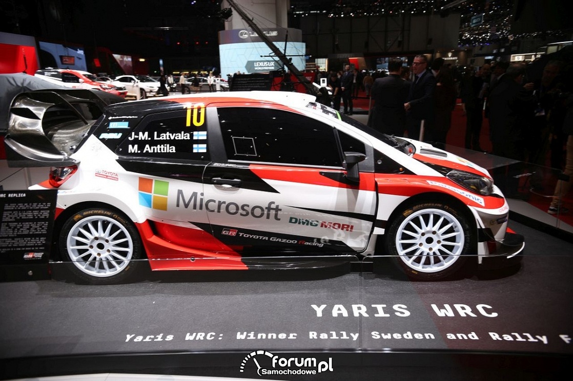 Toyota Yaris WRC, bok zdjęcie Geneva Motor Show 2018