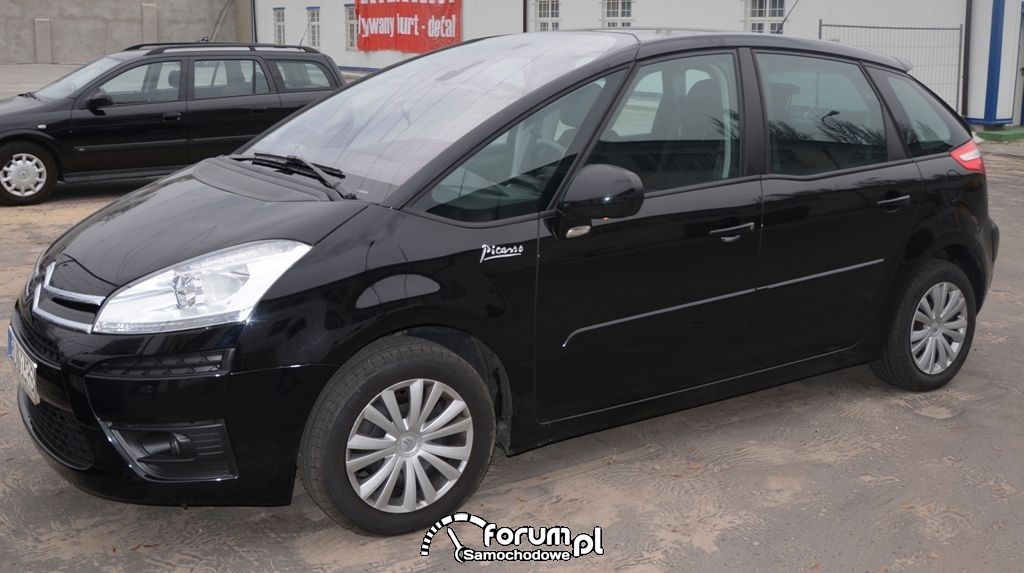 Citroen C4 Picasso, bok, czarny kolor zdjęcie genzuluz