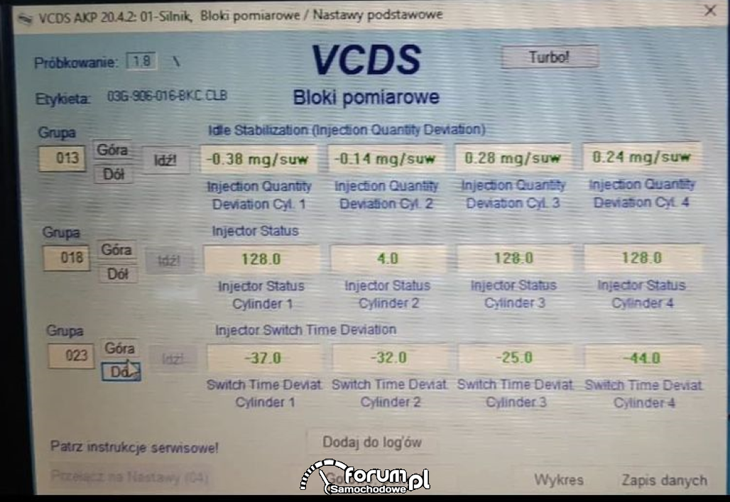 Problem z Seat Leon2 z silnikiem 1.9TDI BXE (pompowtyrski)