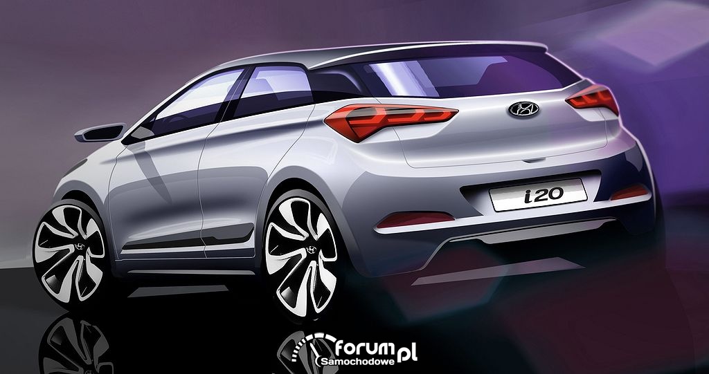 Nowa generacja modelu hyundai i20, tył zdjęcie Galeria