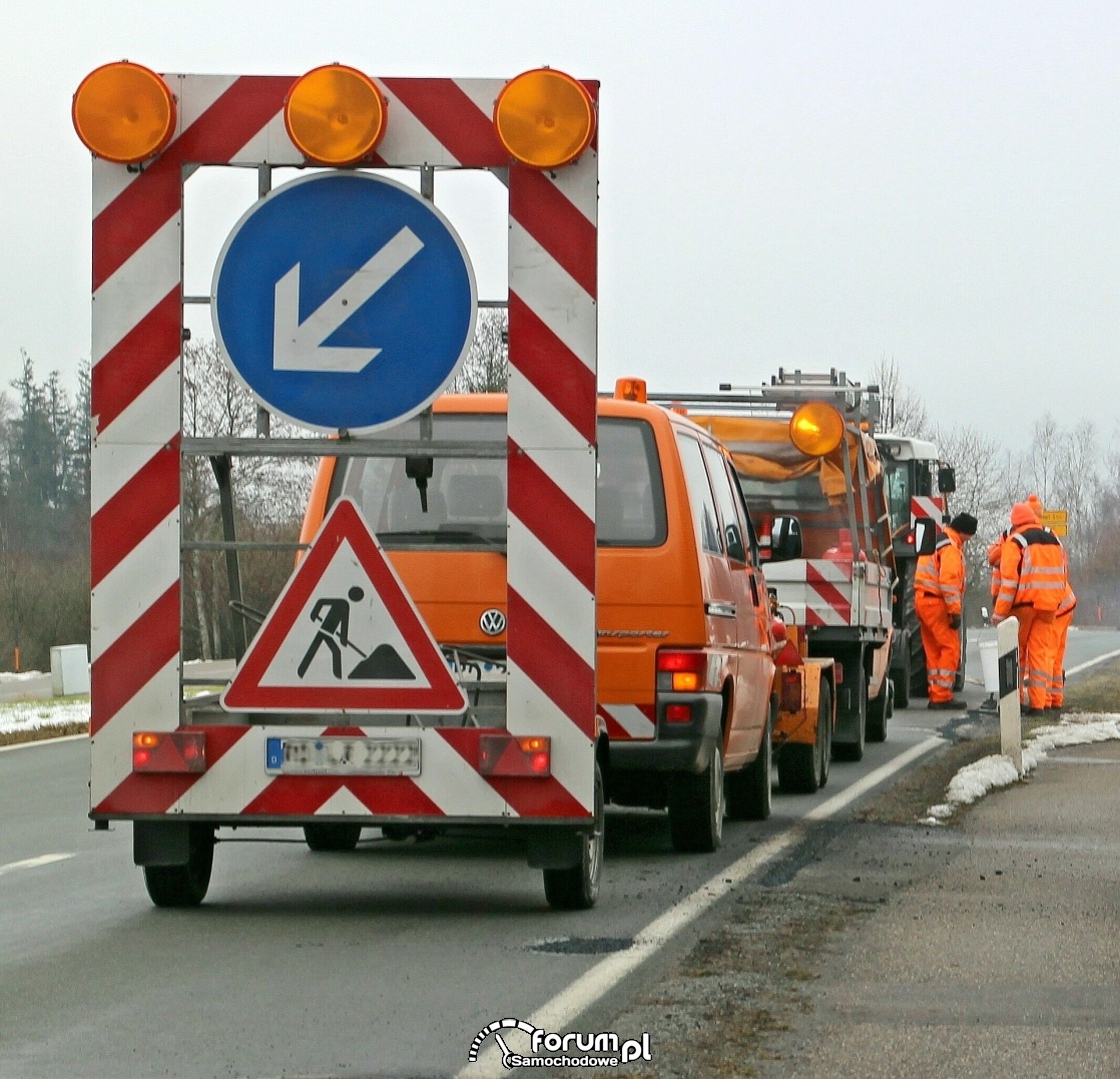 Kierowco, uważaj na pracowników drogowych