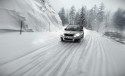 Ośnieżona górska droga, Skoda Yeti