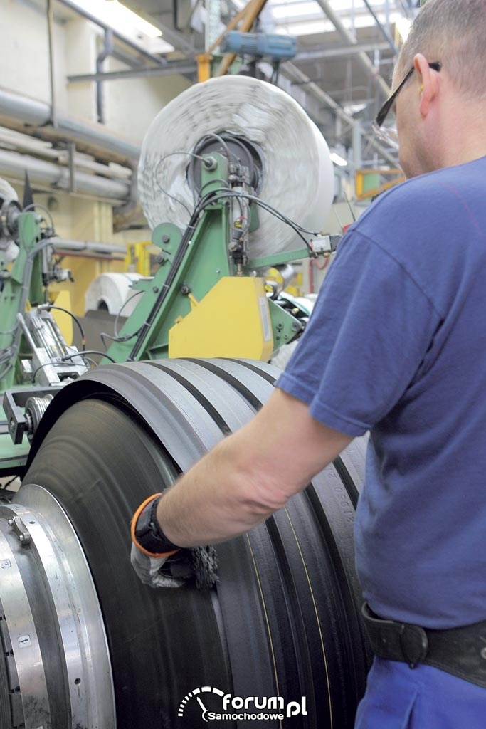 Produkcja opon, fabryka opon Michelin