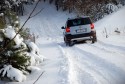 Zjazd na łańcuchach z zaśnieżonej góry, Skoda Yeti