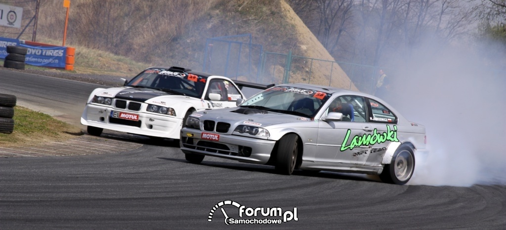 Drift BMW E36 i BMW E46 w parze