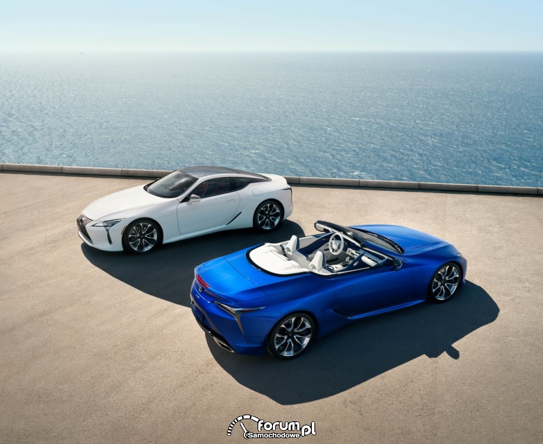 Lexus LC 500 Convertible, zamknięty - otwarty dach