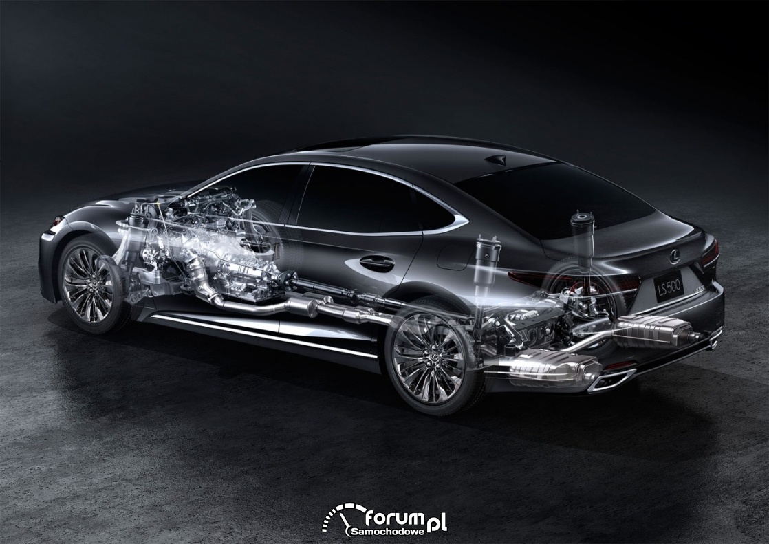 Lexus LS 500, V generacja, układ napędowy