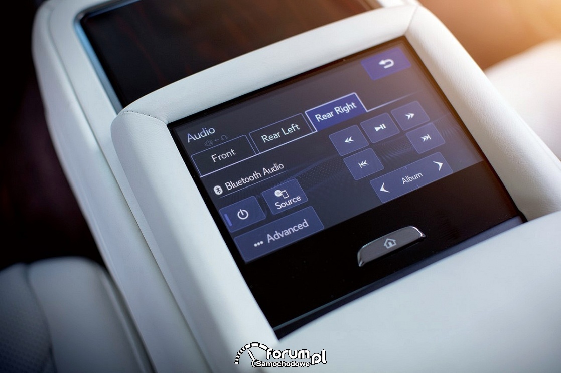 Lexus LS 500h, sterowanie systemem audio