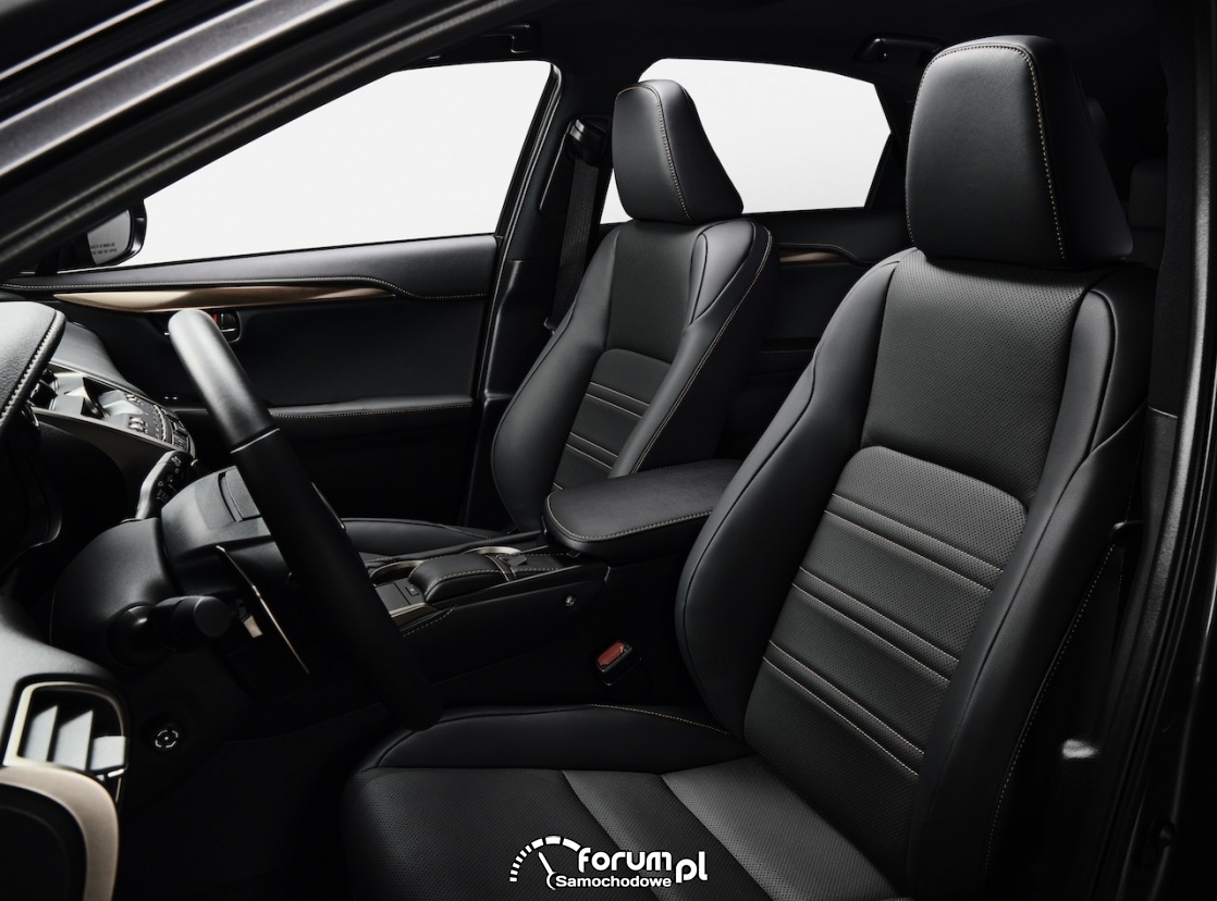 Lexus NX black, przednie fotele