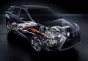 Lexus RX 450h, przekrój układu napędowego