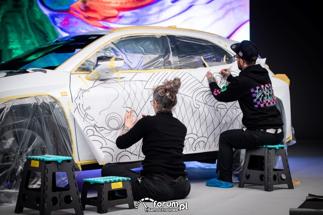 Lexus UX - tattoo, przygotowanie