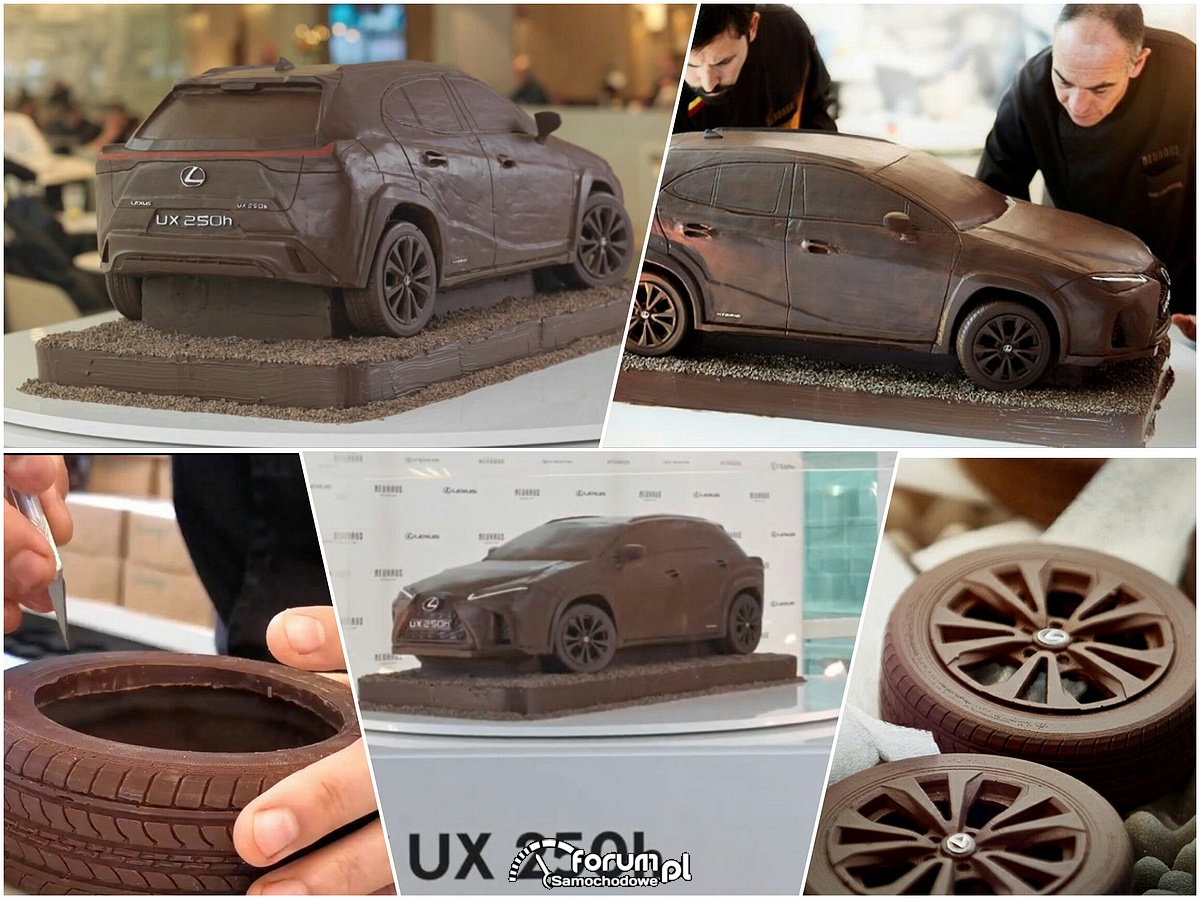 Samochód z czekolady, Lexus UX 250h zdjęcie Galeria Lexus