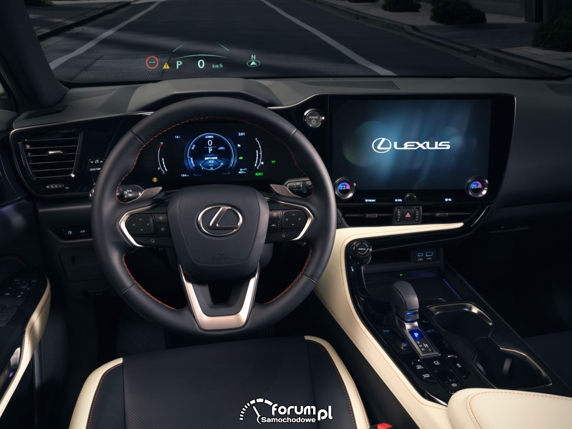 Zegary, head-up i środkowy wyświetlacz - Lexus NX