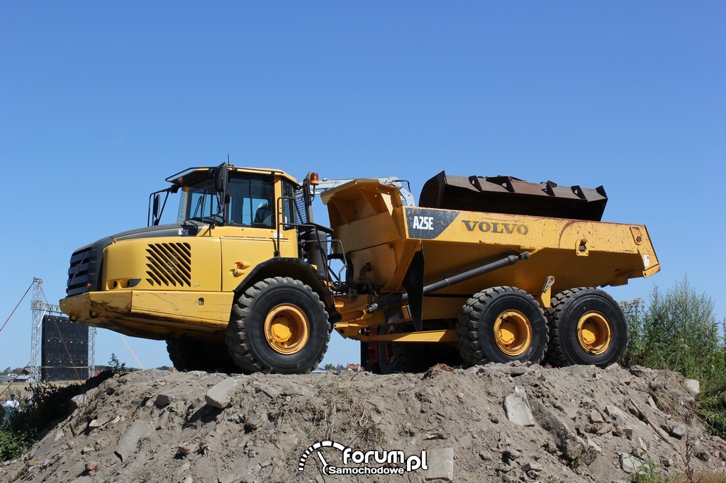 Volvo A25E, wywrotka, wozidło przegubowe