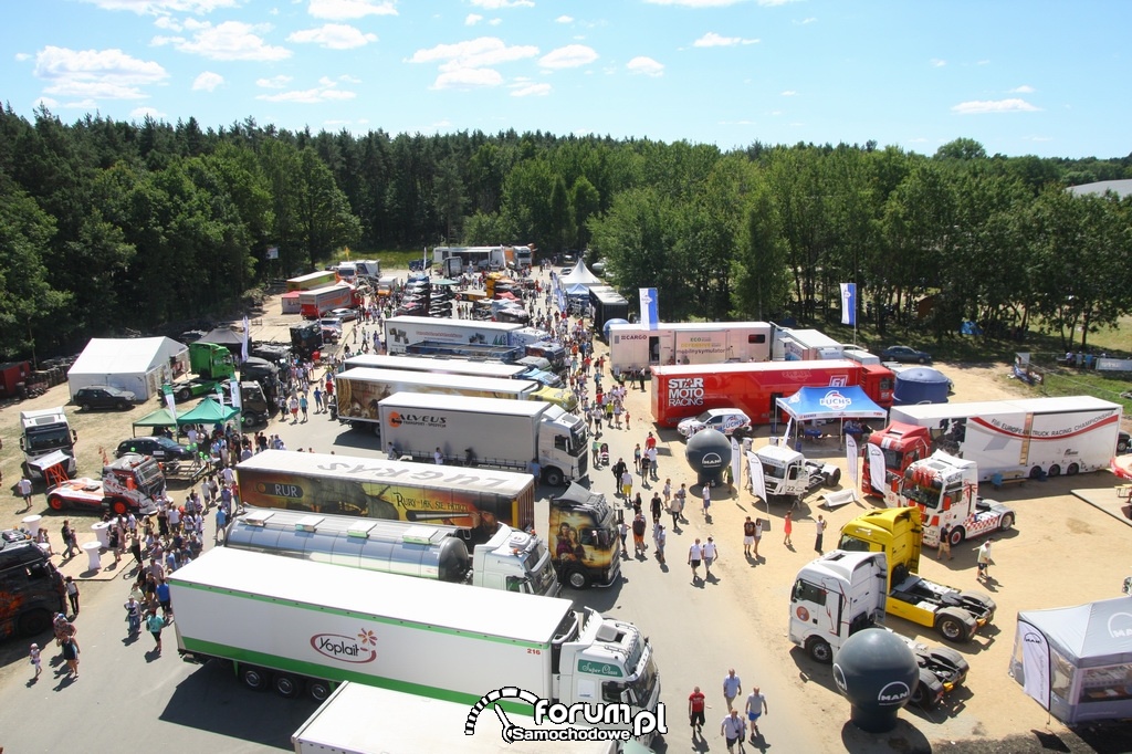 Widok z góry na miasteczko Master Truck, 2