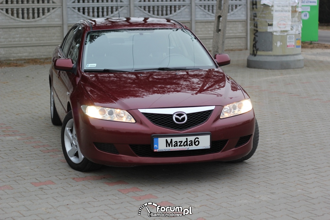 Mazda6, 2.0 diesel 136 KM, 2003 rok, przód