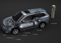Mitsubishi Outlander PHEV, przekrój i opis układu napędowego