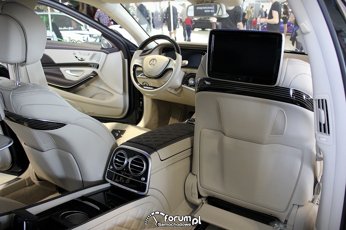 Wnętrze, monitor dla pasażera,  Maybach S600 V12