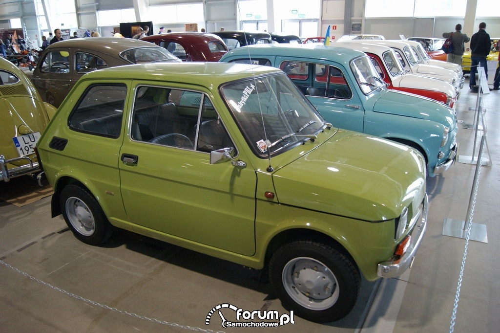 Polski Fiat 126p, 1978 rok, kolor zielony
