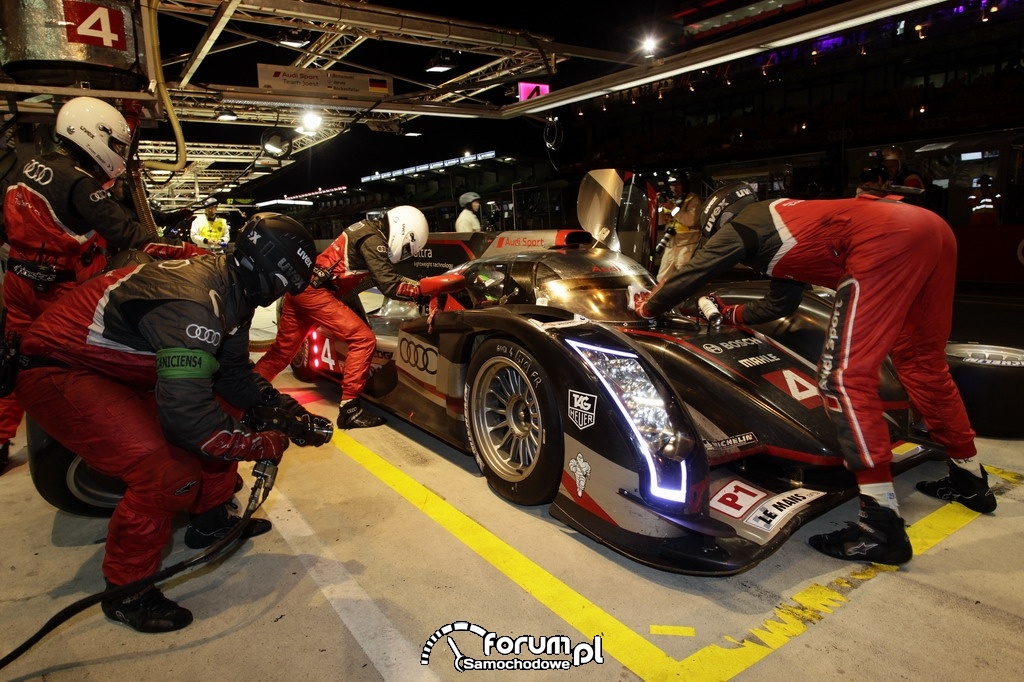 Pit-stop, Audi R18 ultra, 24 godzinny wyścig Le Mans