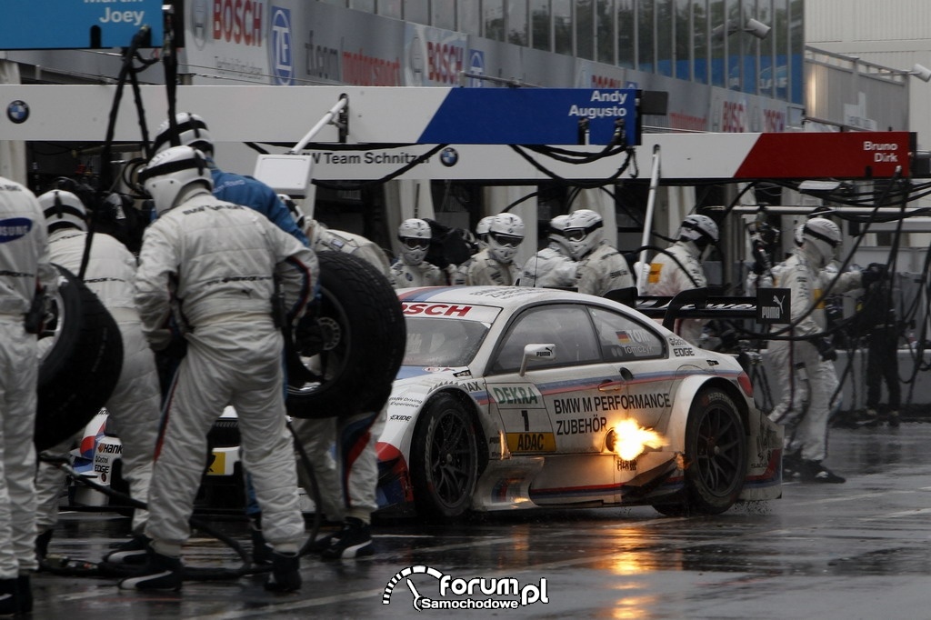 Pitstop, BMW, DTM na torze Norisring w Niemczech 2012