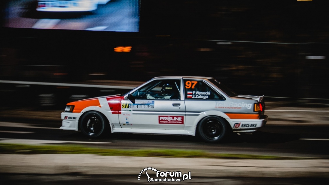 Toyota Corolla AE86, Rajd Barbórka, P.Wysocki, J.Zalega