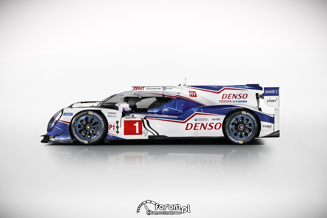 Toyota TS040 Hybrid, bolid hybrydowy, lewy bok