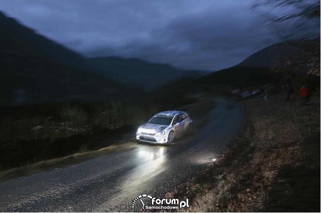 Volkswagen Polo R WRC, Rajd Monte Carlo 2014, etap nocny