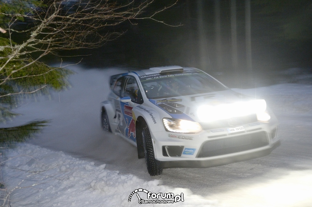 Volkswagen Polo R WRC, Rajd Szwecji w nocy