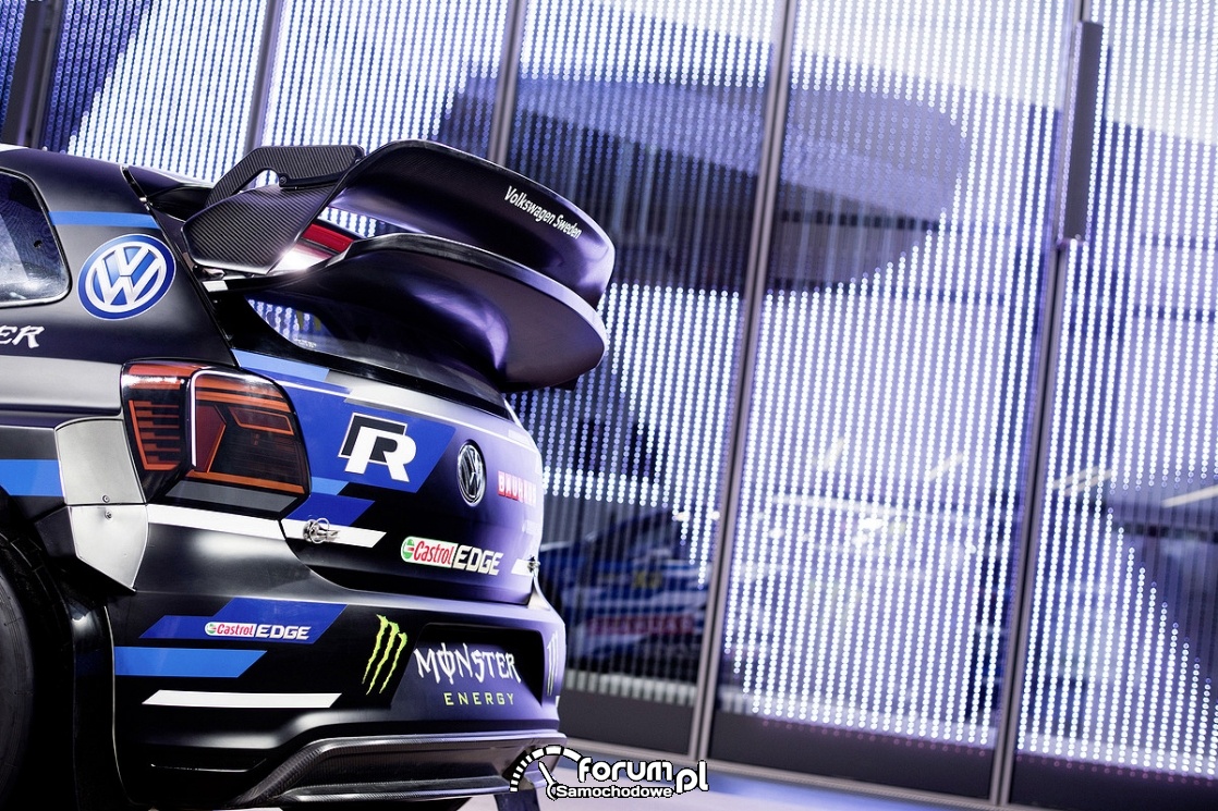 VW Polo R Supercar, tył, spoiler