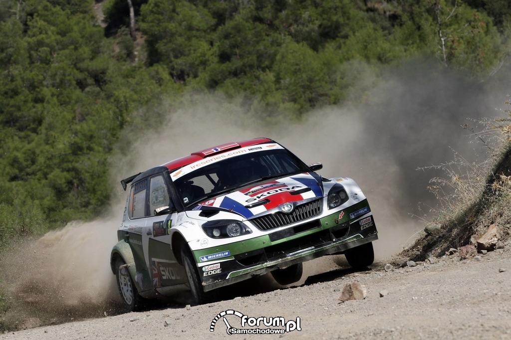 Zawody IRC 2012, Andreas Mikkelsen i Ola Floene, Skoda Fabia Super 2000