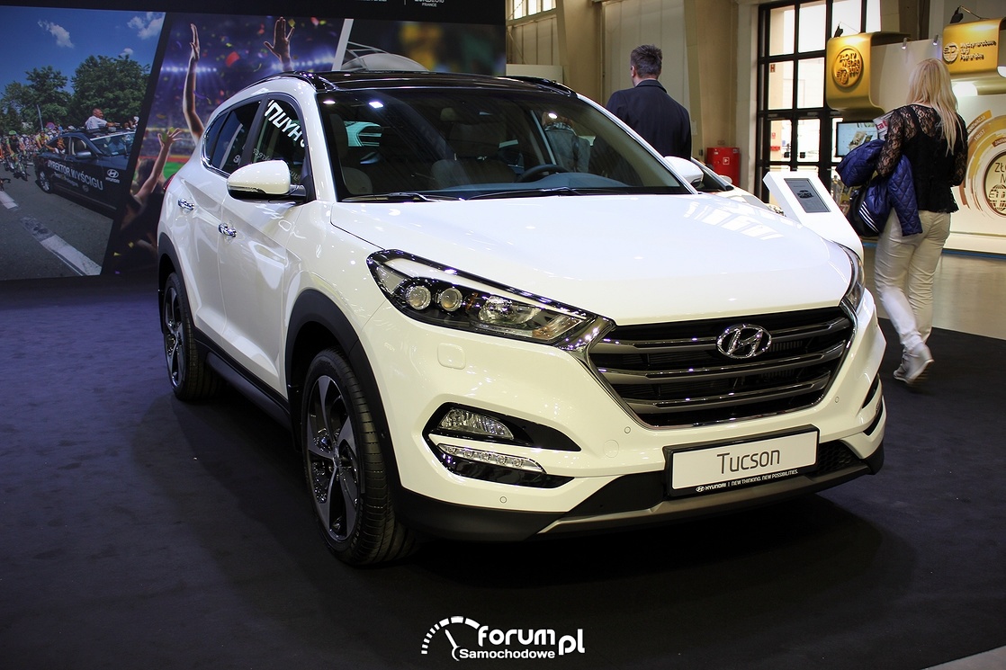 Hyundai Tuscon, przód zdjęcie Motor Show 2016 Poznań