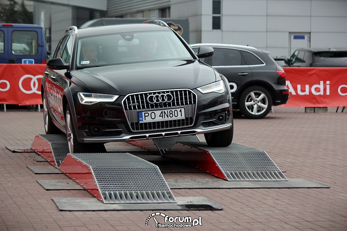 Nierówności, Arena quattro, offroad parkur, Audi A6 Allroad