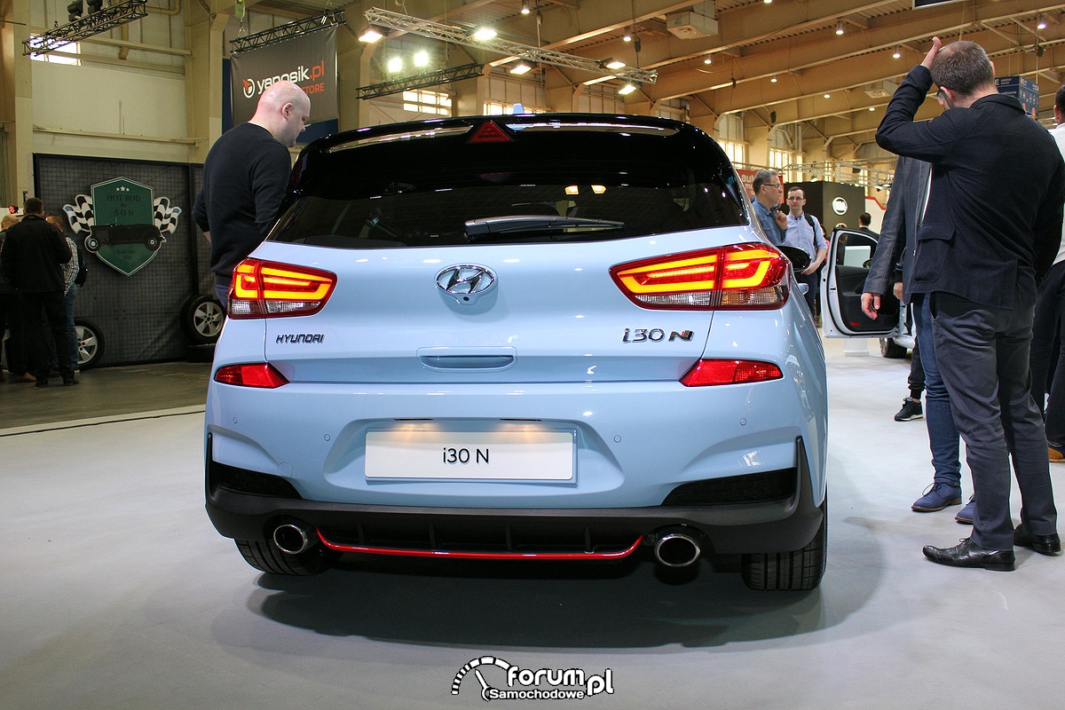 Hyundai i30 N, tył zdjęcie Motor Show 2018 Poznań