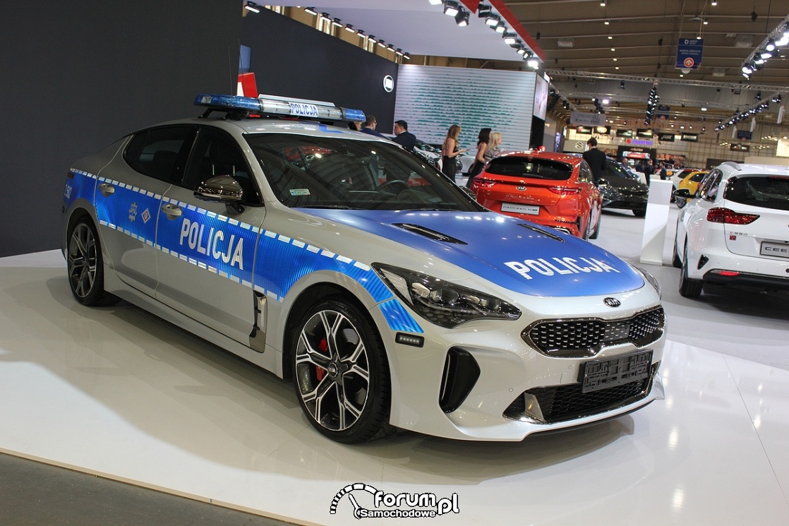 Kia Stinger, Policja zdjęcie Motor Show 2019 Poznań