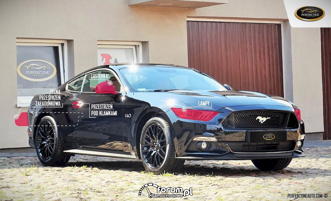 Ford Mustang - oklejanie auta